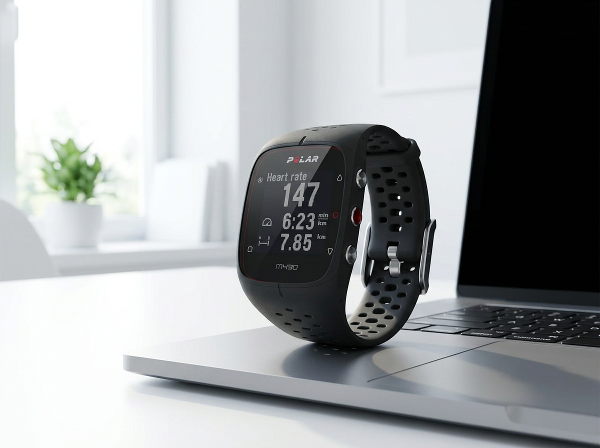 ساعة Polar M430 على لابتوب